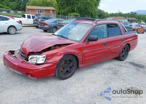 2005 Subaru Baja Sport from USA, damaged, VIN 4S4BT62C357100579